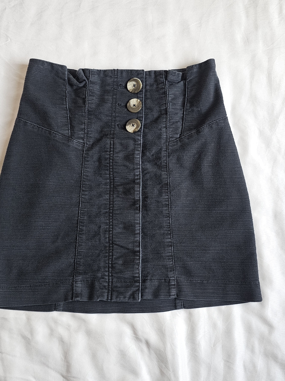 Free People Every Minute Every Hour Skirt Mini Skirt Black Charcoal